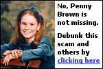 Penny Brown is not missing.  Click here.