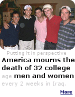 What happened at Virginia Tech was a terrible tragedy, but we don't seem to notice that we lose this many young men and women every two weeks in Iraq.
