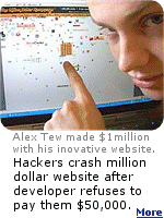 Hackers bring down milliondollarhomepage.com after creator refuses to pay them $50,000.