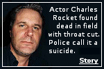 Police say actor Charles Rocket committed suicide by cutting his own throat.  Does that sound a little unlikely to you?
