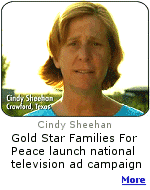 In a new television commercial, Gold Star Mother Cindy Sheehan tells the President ''You lied to us!''