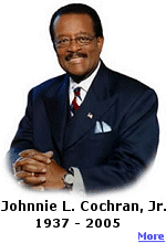 Johnnie Cochran - dead at 67.  Click here for more.