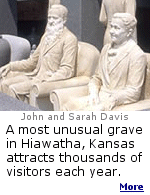 John Davis spent all of his money on his wife's grave.