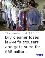 When the neighborhood dry cleaner misplaced Roy Pearson's pants, he took action. He complained. He demanded compensation. And then he sued. 