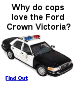 The full-sized rear wheel drive Ford Crown Victoria is still the favorite cop car. Click to find out why.