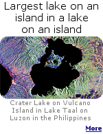 We even have the largest island in a lake on an island in a lake on an island. Click for more.