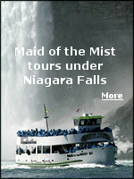 Boats named ''Maid of the Mist'' have been carrying tourists under Niagara Falls for 150 years. Click here to learn more.