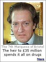 The 7th Marquess of Bristol inherited 35 million pounds, but when he died at age 44, there was barely enough left to bury him.  Click here for more.