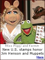 Jim Henson and the Muppets are being honored by the U.S. Post Office, with a release of new stamps available now.