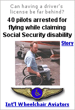 40 pilots arrested for collecting social security disability. The U.S. Attorney's office in Fresno, CA says ''You can't really fly a plane if you're telling the Social Security Administration you have a disabling back condition''.  Really?