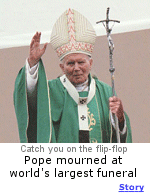 The Pope's funeral was the largest one in history.