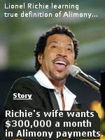 Lionel Richie's wife, who is seeking spousal support from the pop star as their divorce case proceeds, has told a Los Angeles judge that the couple regularly spent more than $300,000 a month. Ultimately, the lady settled for just $1 million a year, leaving Richie ''dancing on the ceiling'' over the verdict.