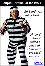 The guy robs a bank, then calls a radio talk show from his home phone to brag about it. What could go wrong?