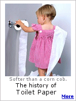 Before toilet paper, what did people use?  For some, the Sears Roebuck catalog, or maybe a handy corn cob.