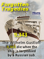 Many ships have sunk with horrible loss of life, but never have so many lives been lost with a single ship.