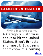 A Catagory 5 Typhoon is about to hit Wake Island in the Pacific. The National Weather Service says this storm is going submerge the island and roll up a surge that will probably destroy everything that's not made of concrete.
