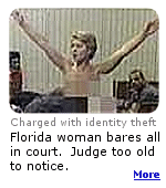 A Miami, Florida woman stripped off her clothes in court and got down on all fours.  The judge didn't seem to notice her.