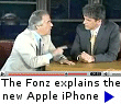 Henry Winkler explains the new Apple iPhone to talk show host Craig Ferguson.