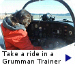 Take a flight in a Grumman AA1A Trainer